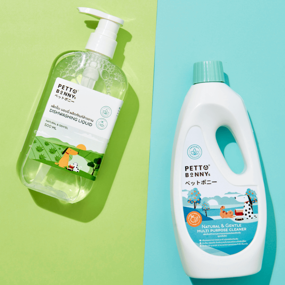 เซตจับคู่น้ำยาทำความสะอาดอเนกประสงค์ + น้ำยาล้างจาน PETTO BONNYS_4